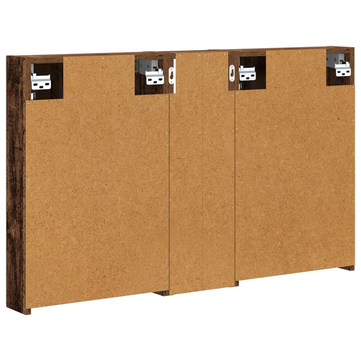 Set di Armadi da Bagno con porta 3 pcs 100 x 10,5 x 60,5 cm