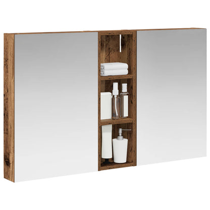 Set di Armadi da Bagno con porta 3 pcs 100 x 10,5 x 60,5 cm