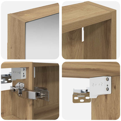 Set di Armadi da Bagno con porta 3 pcs 100 x 10,5 x 60,5 cm | homemem39