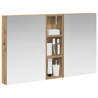 Set di Armadi da Bagno con porta 3 pcs 100 x 10,5 x 60,5 cm