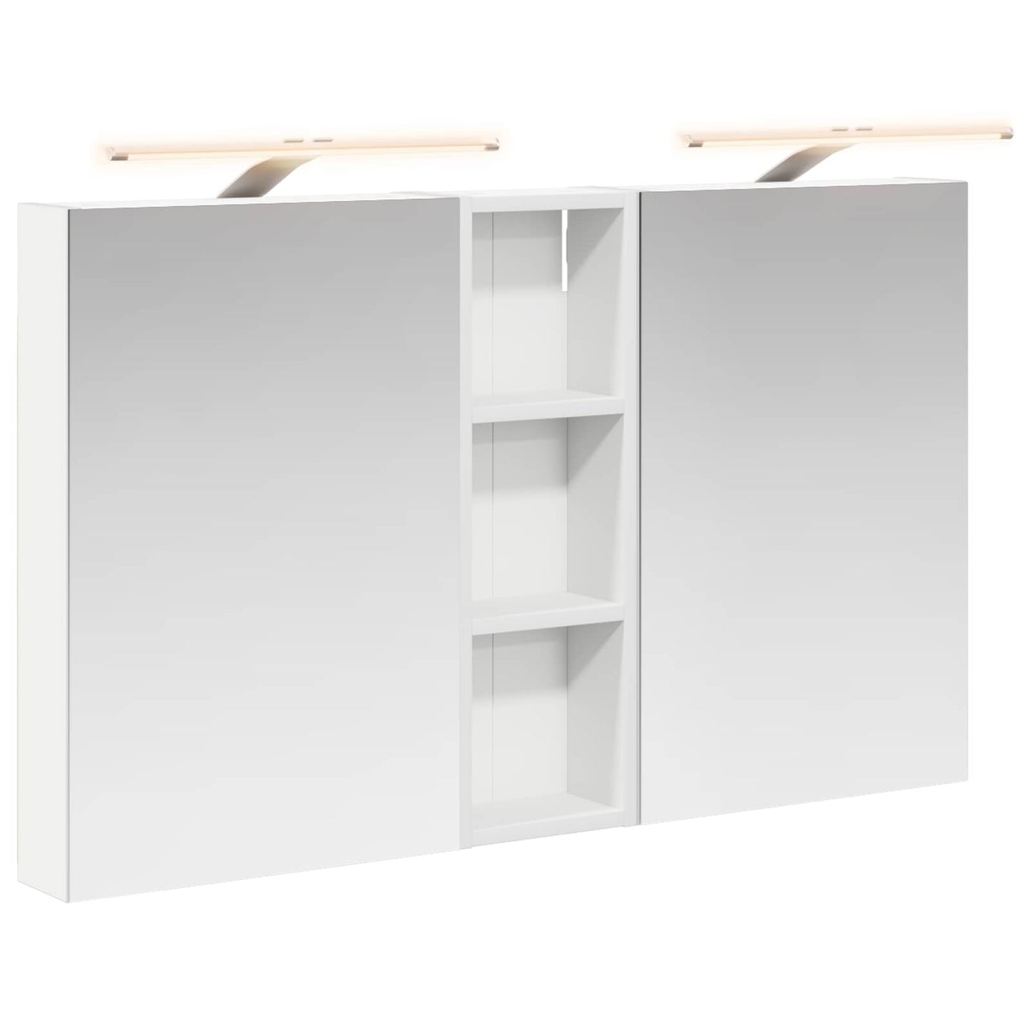 Set di Armadi da Bagno con porta 3 pcs 100 x 10,5 x 60,5 cm