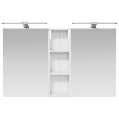 Set di Armadi da Bagno con porta 3 pcs 100 x 10,5 x 60,5 cm