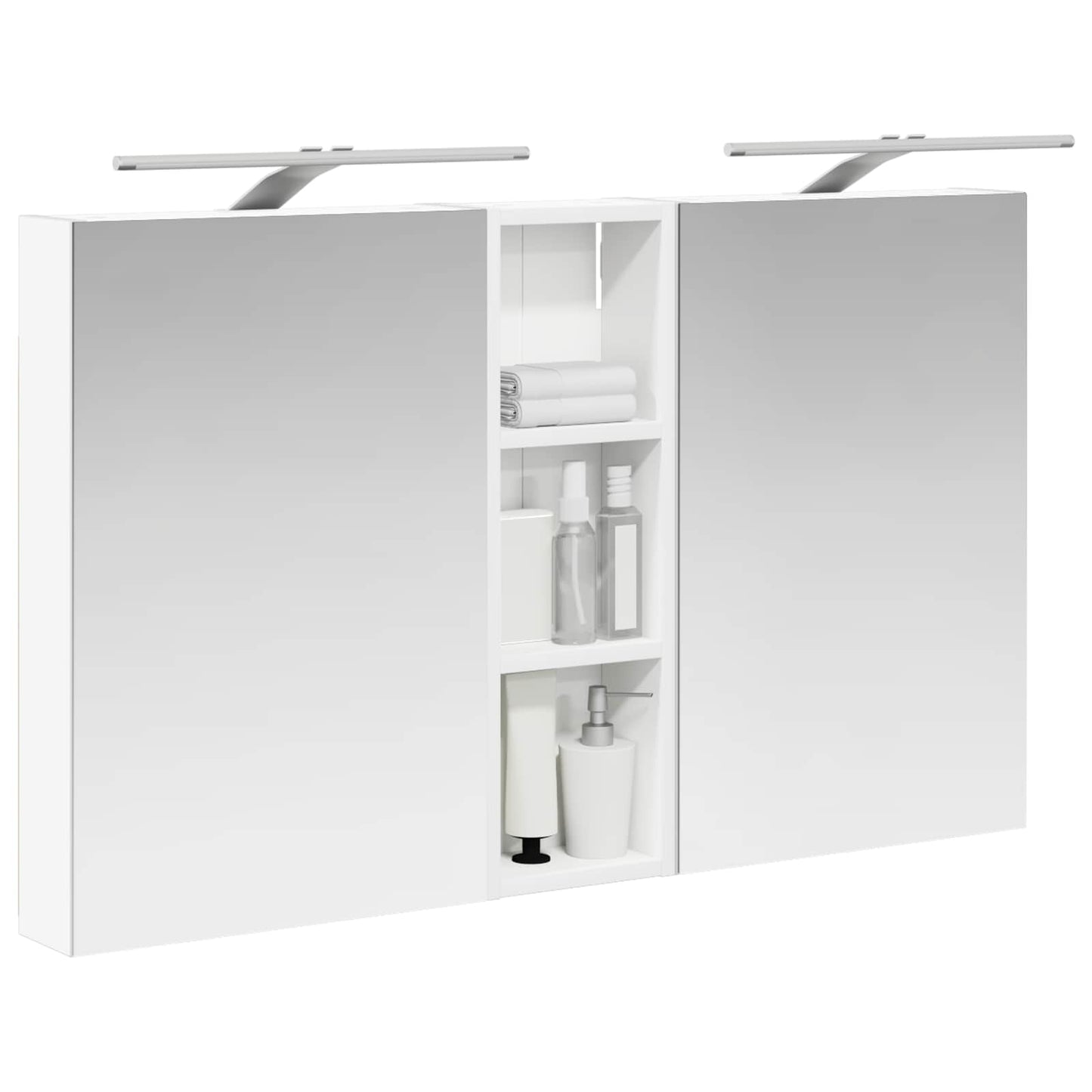 Set di Armadi da Bagno con porta 3 pcs 100 x 10,5 x 60,5 cm
