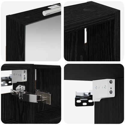 Set di Armadi da Bagno con porta 3 pcs 100 x 10,5 x 60,5 cm