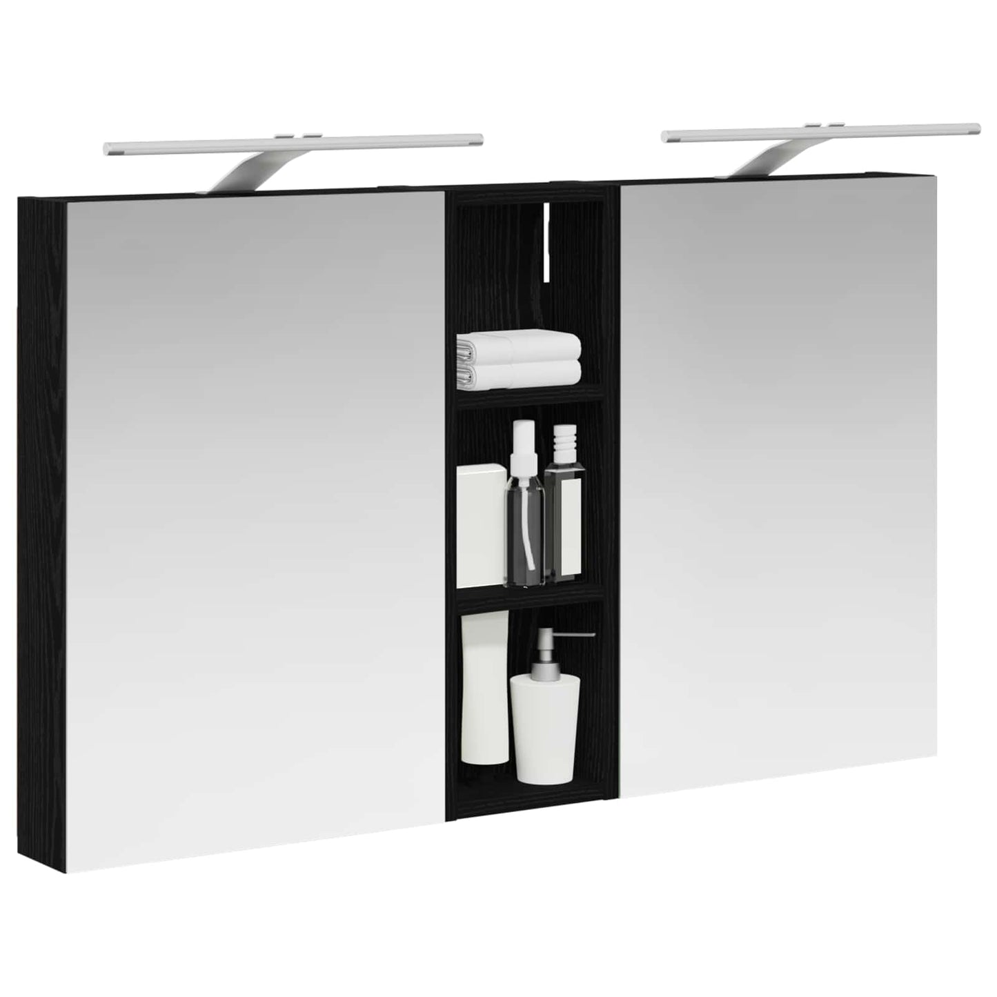 Set di Armadi da Bagno con porta 3 pcs 100 x 10,5 x 60,5 cm | homemem39