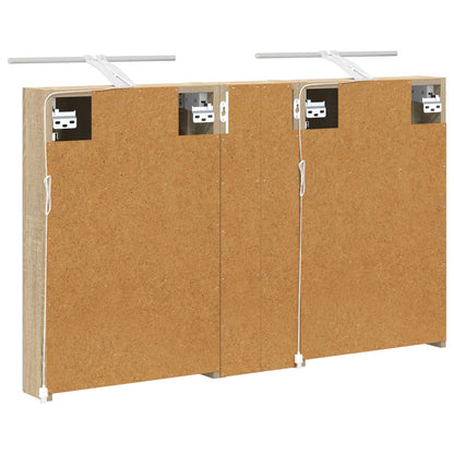 Set di Armadi da Bagno con porta 3 pcs 100 x 10,5 x 60,5 cm | homemem39