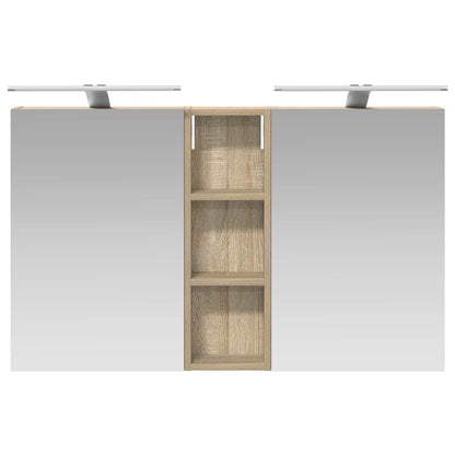 Set di Armadi da Bagno con porta 3 pcs 100 x 10,5 x 60,5 cm | homemem39