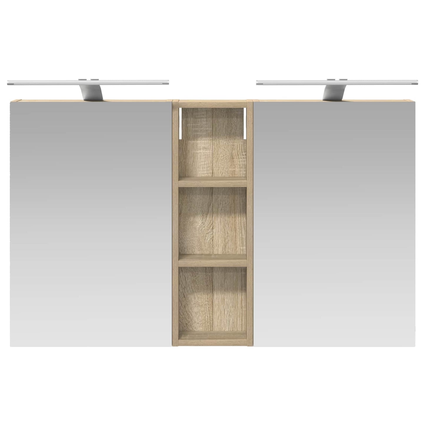 Set di Armadi da Bagno con porta 3 pcs 100 x 10,5 x 60,5 cm