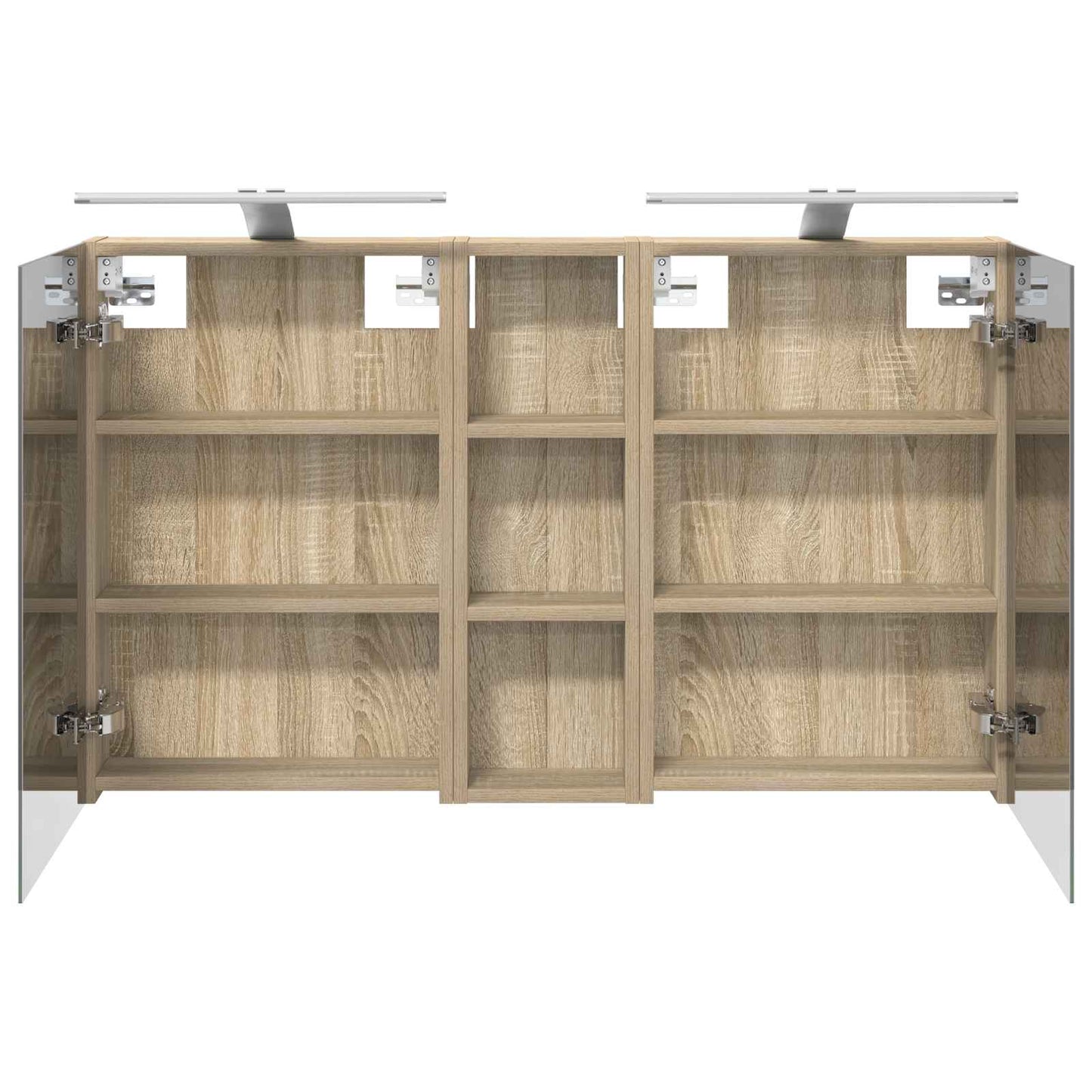 Set di Armadi da Bagno con porta 3 pcs 100 x 10,5 x 60,5 cm | homemem39