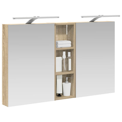 Set di Armadi da Bagno con porta 3 pcs 100 x 10,5 x 60,5 cm | homemem39