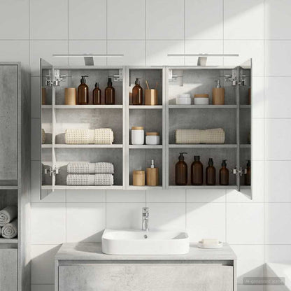 Set di Armadi da Bagno con porta 3 pcs 100 x 10,5 x 60,5 cm