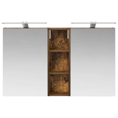 Set di Armadi da Bagno con porta 3 pcs 100 x 10,5 x 60,5 cm | homemem39