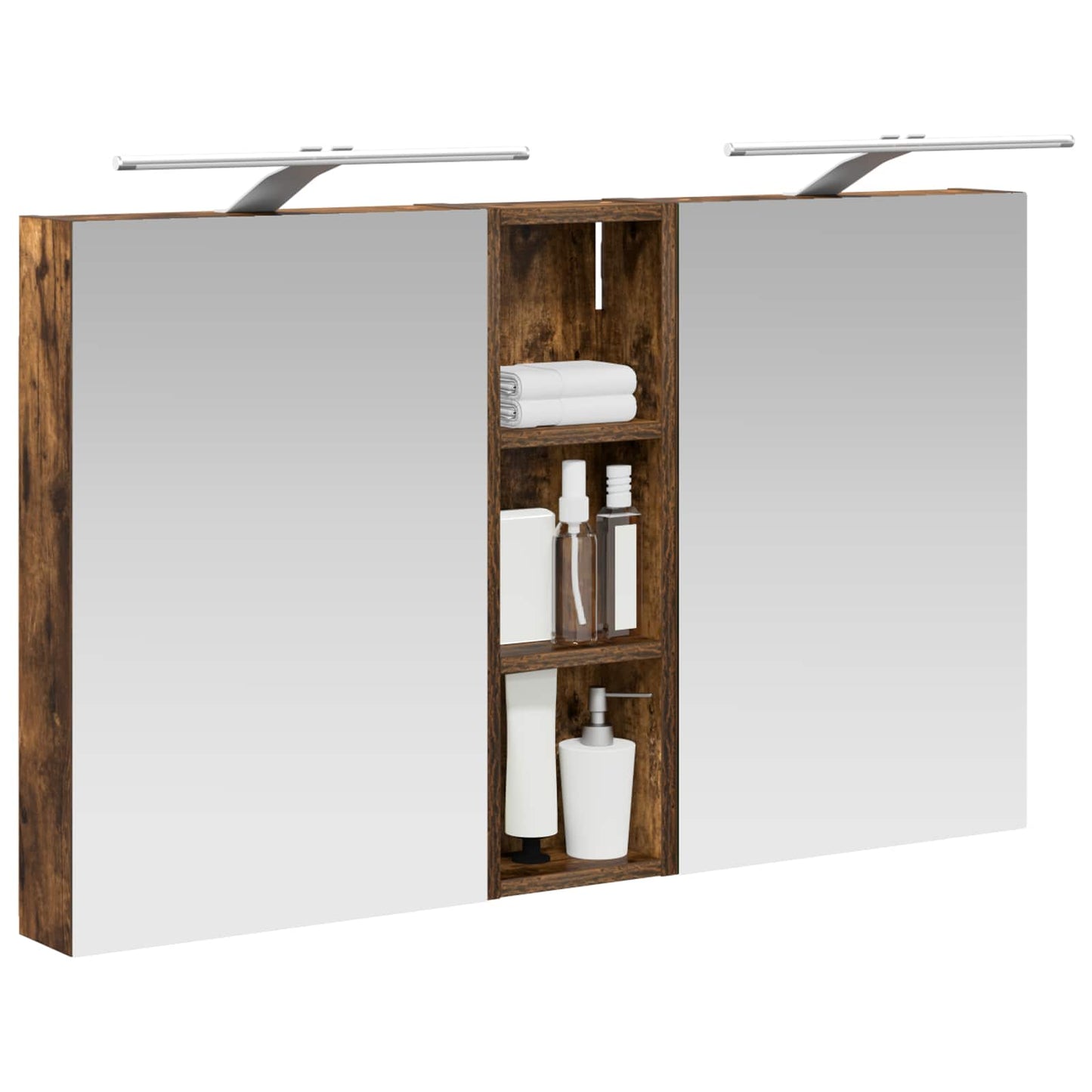 Set di Armadi da Bagno con porta 3 pcs 100 x 10,5 x 60,5 cm
