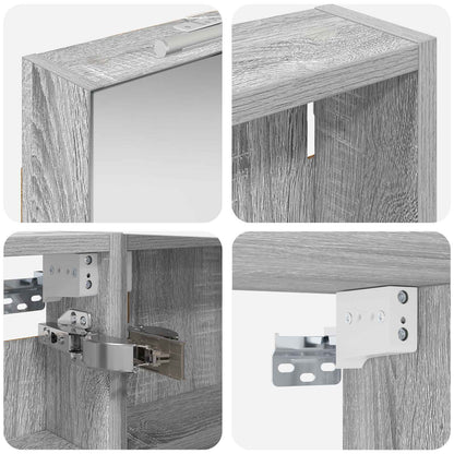 Set di Armadi da Bagno con porta 3 pcs 100 x 10,5 x 60,5 cm | homemem39