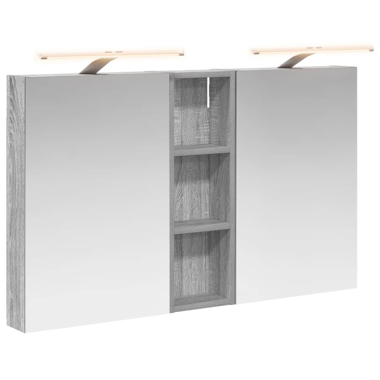 Set di Armadi da Bagno con porta 3 pcs 100 x 10,5 x 60,5 cm