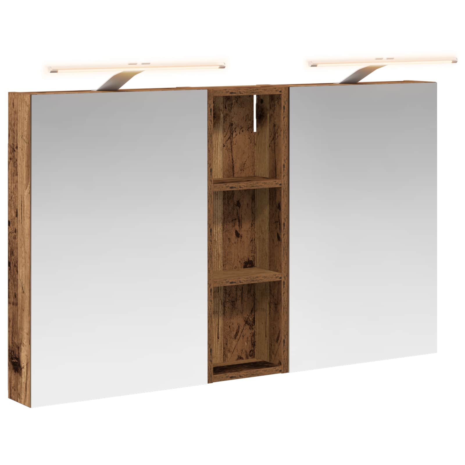 Set di Armadi da Bagno con porta 3 pcs 100 x 10,5 x 60,5 cm | homemem39