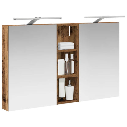 Set di Armadi da Bagno con porta 3 pcs 100 x 10,5 x 60,5 cm | homemem39