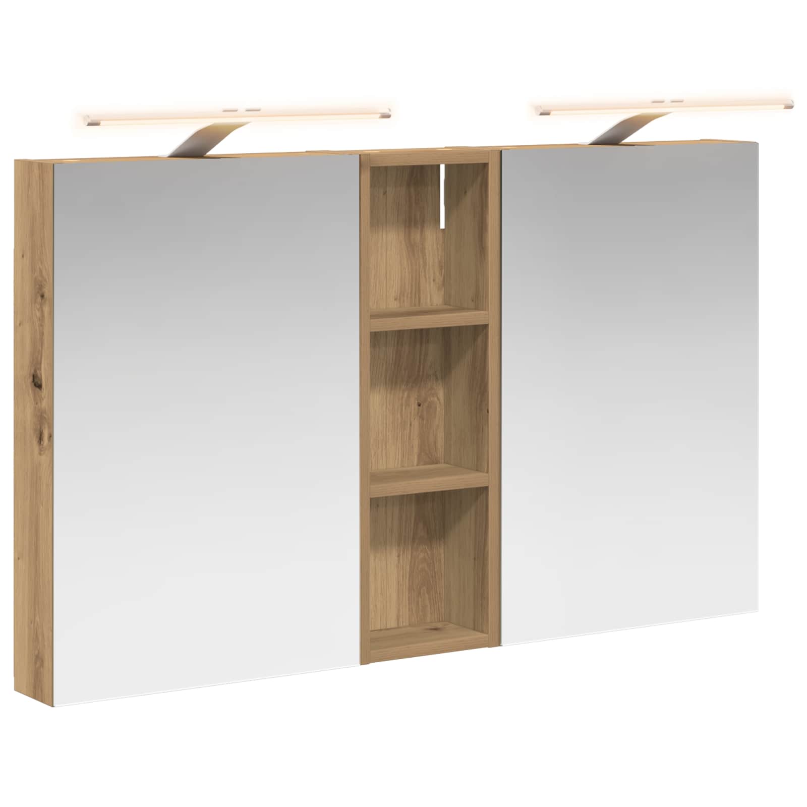 Set di Armadi da Bagno con porta 3 pcs 100 x 10,5 x 60,5 cm | homemem39