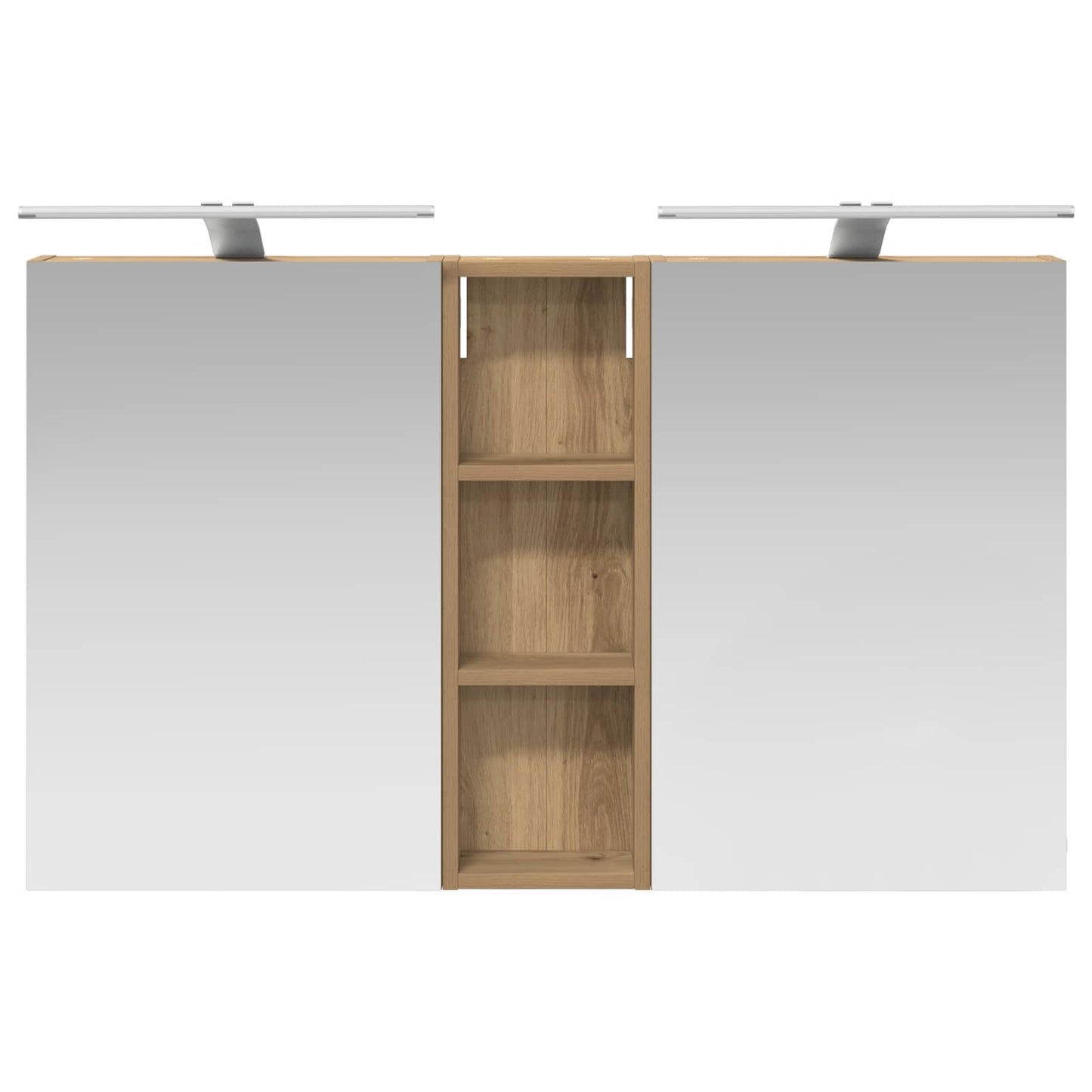 Set di Armadi da Bagno con porta 3 pcs 100 x 10,5 x 60,5 cm