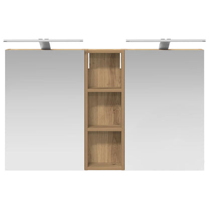 Set di Armadi da Bagno con porta 3 pcs 100 x 10,5 x 60,5 cm