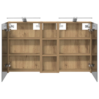 Set di Armadi da Bagno con porta 3 pcs 100 x 10,5 x 60,5 cm