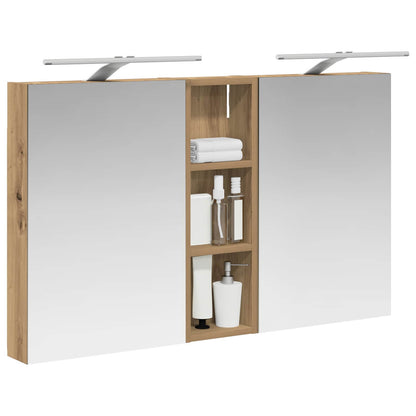 Set di Armadi da Bagno con porta 3 pcs 100 x 10,5 x 60,5 cm | homemem39