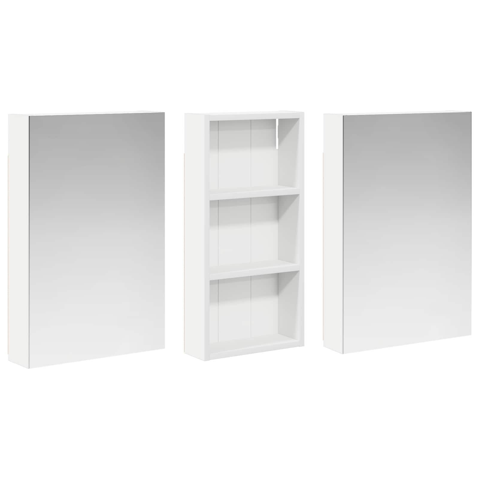 Set di Armadi da Bagno con porta 3 pcs 110 x 10,5 x 60,5 cm | homemem39