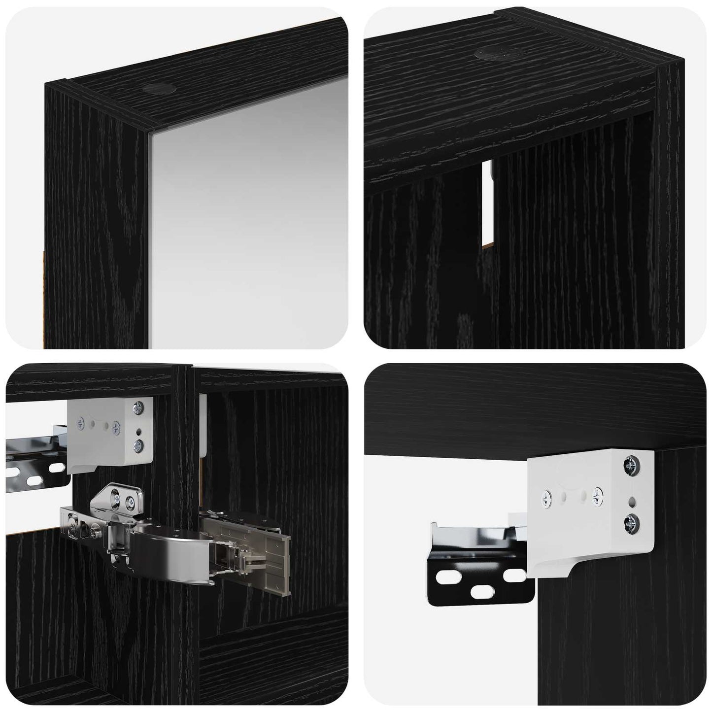 Set di Armadi da Bagno con porta 3 pcs 110 x 10,5 x 60,5 cm | homemem39