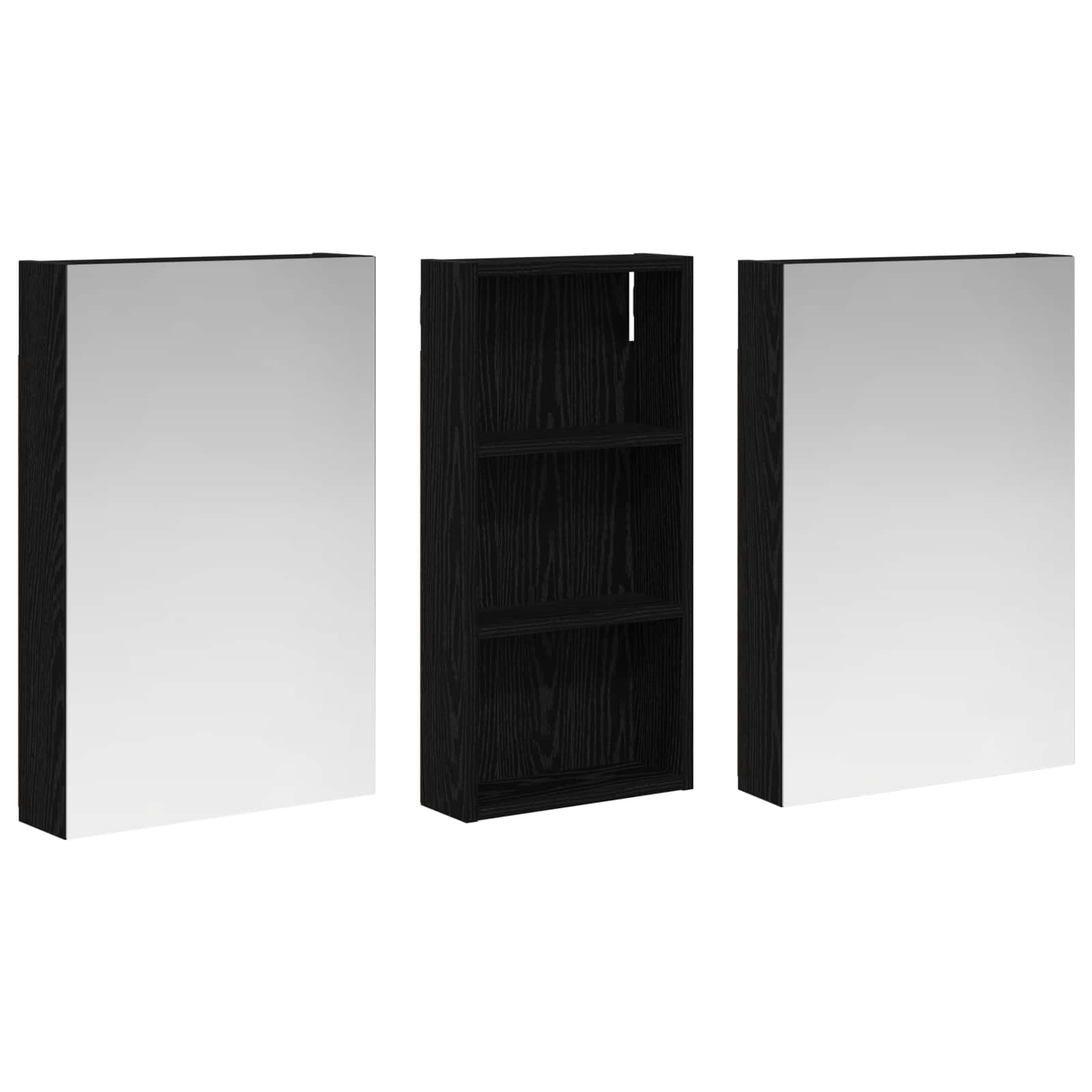 Set di Armadi da Bagno con porta 3 pcs 110 x 10,5 x 60,5 cm | homemem39
