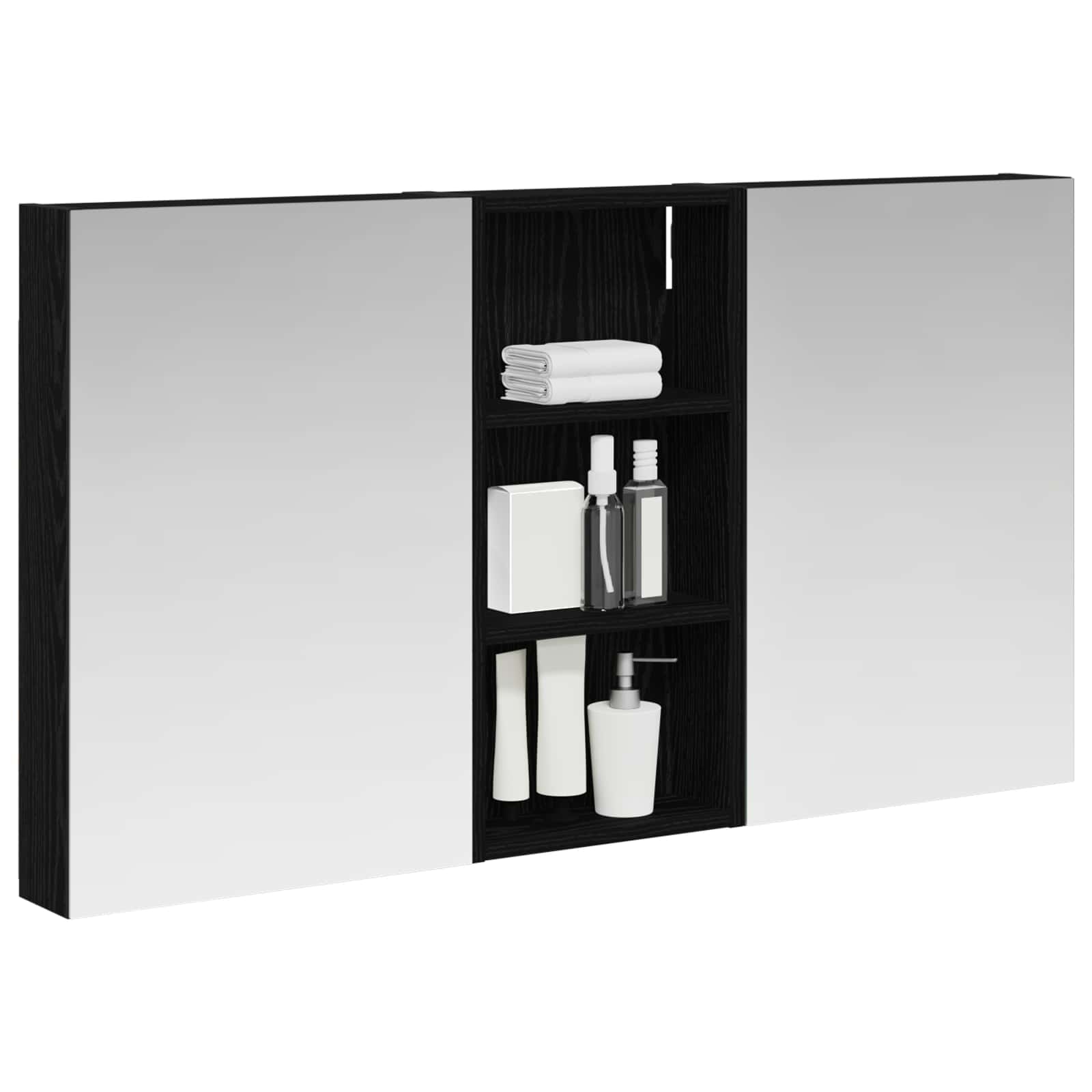 Set di Armadi da Bagno con porta 3 pcs 110 x 10,5 x 60,5 cm | homemem39