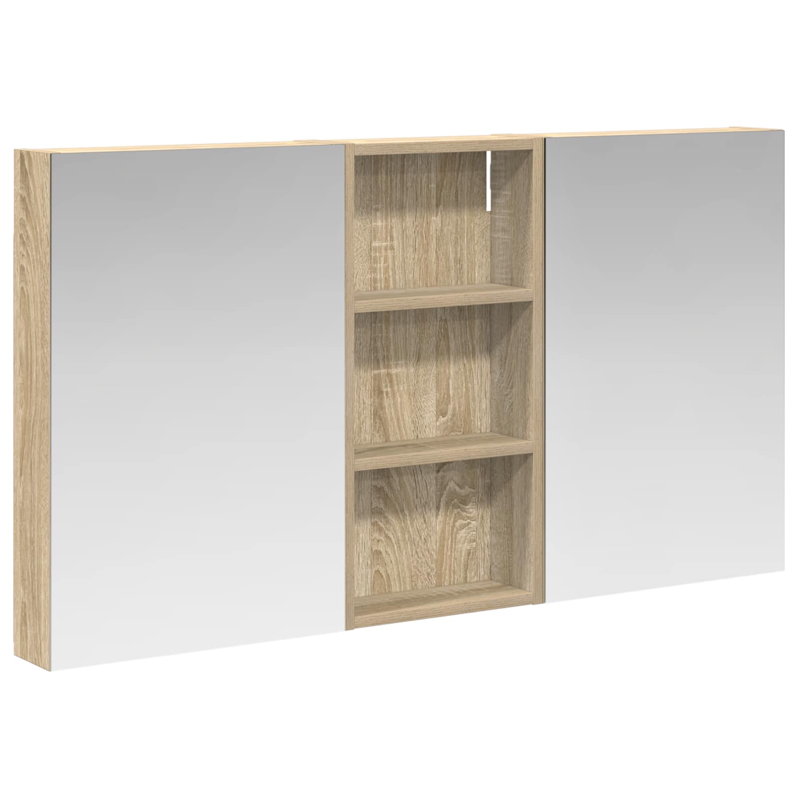 Set di Armadi da Bagno con porta 3 pcs 110 x 10,5 x 60,5 cm | homemem39