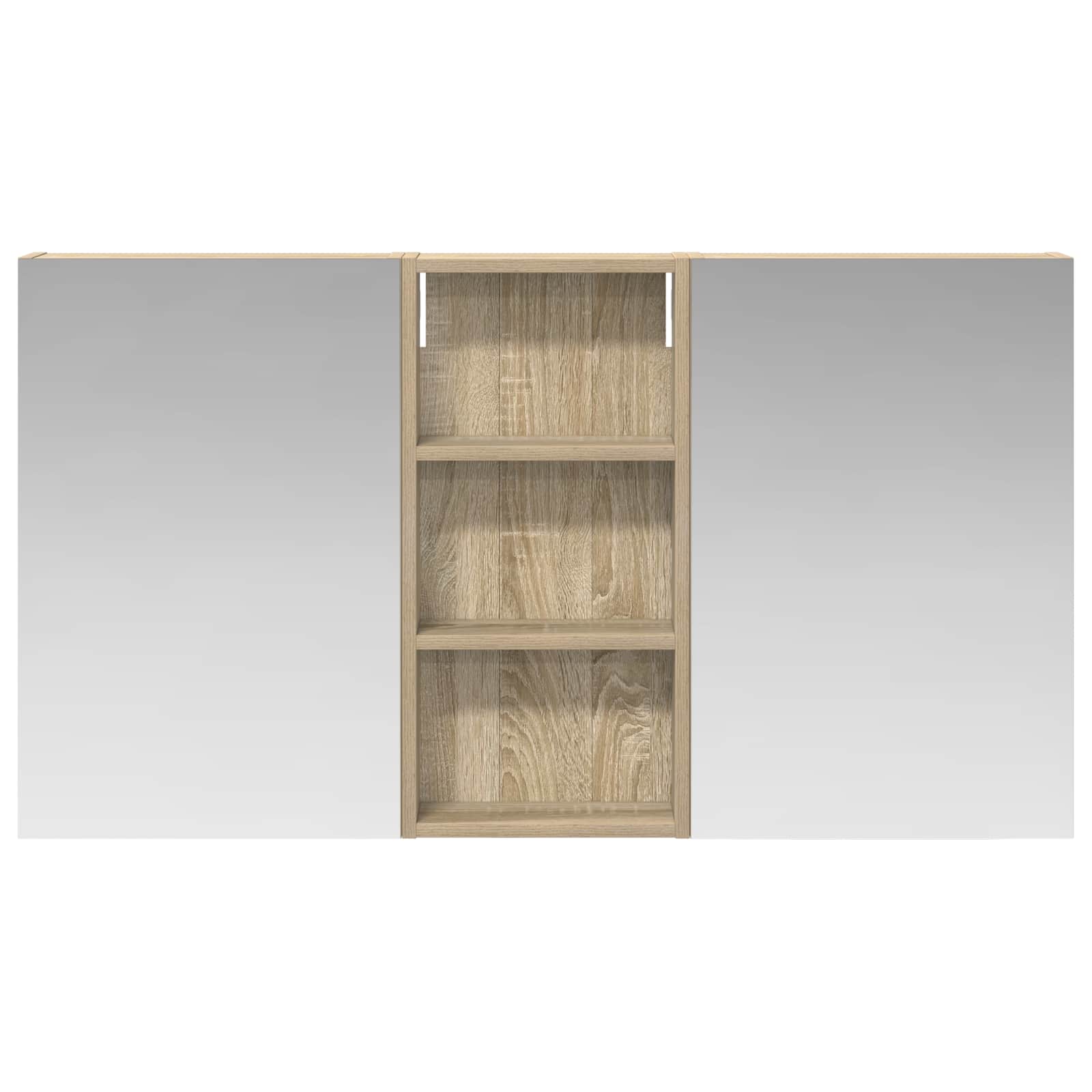 Set di Armadi da Bagno con porta 3 pcs 110 x 10,5 x 60,5 cm | homemem39