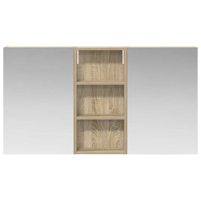 Set di Armadi da Bagno con porta 3 pcs 110 x 10,5 x 60,5 cm | homemem39