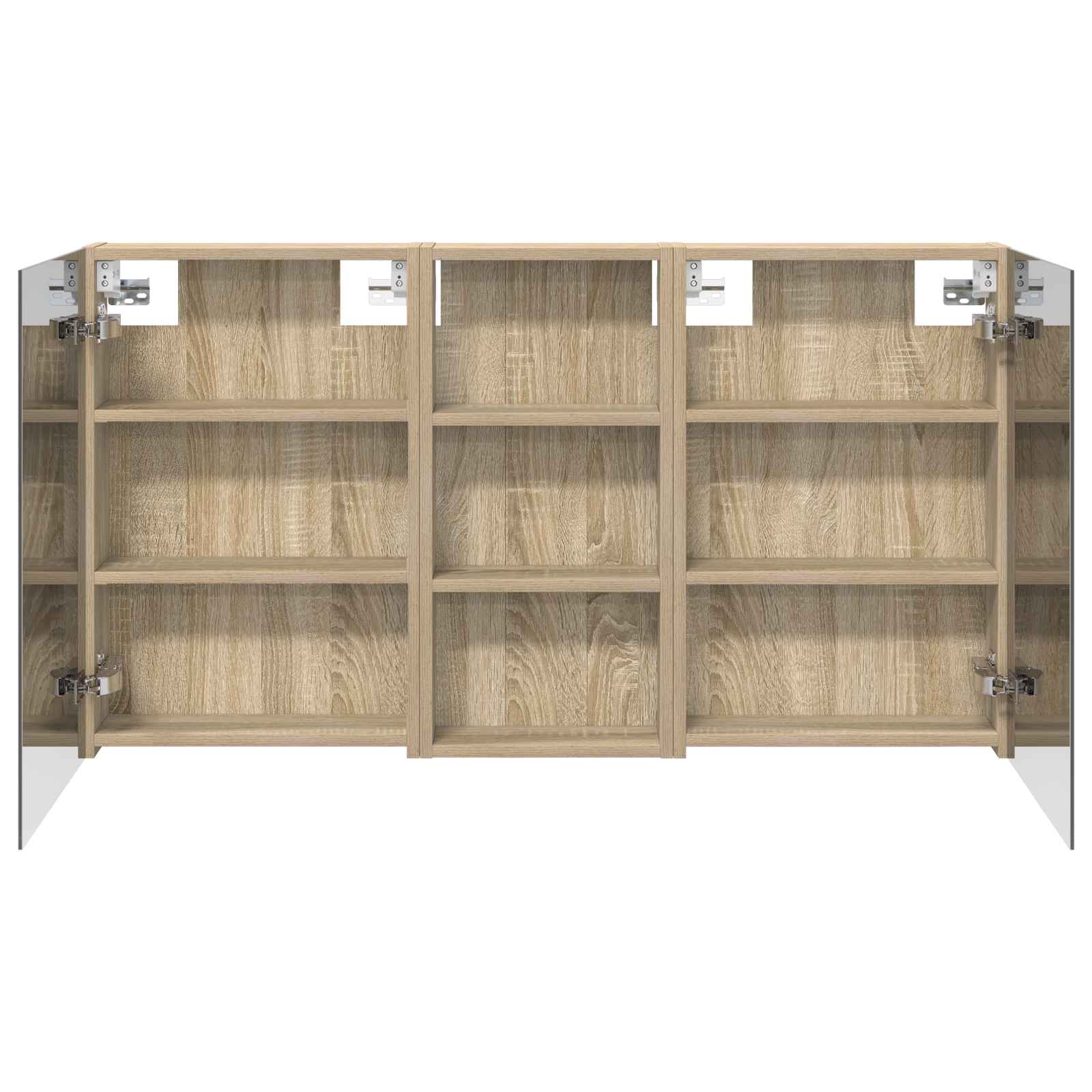 Set di Armadi da Bagno con porta 3 pcs 110 x 10,5 x 60,5 cm | homemem39