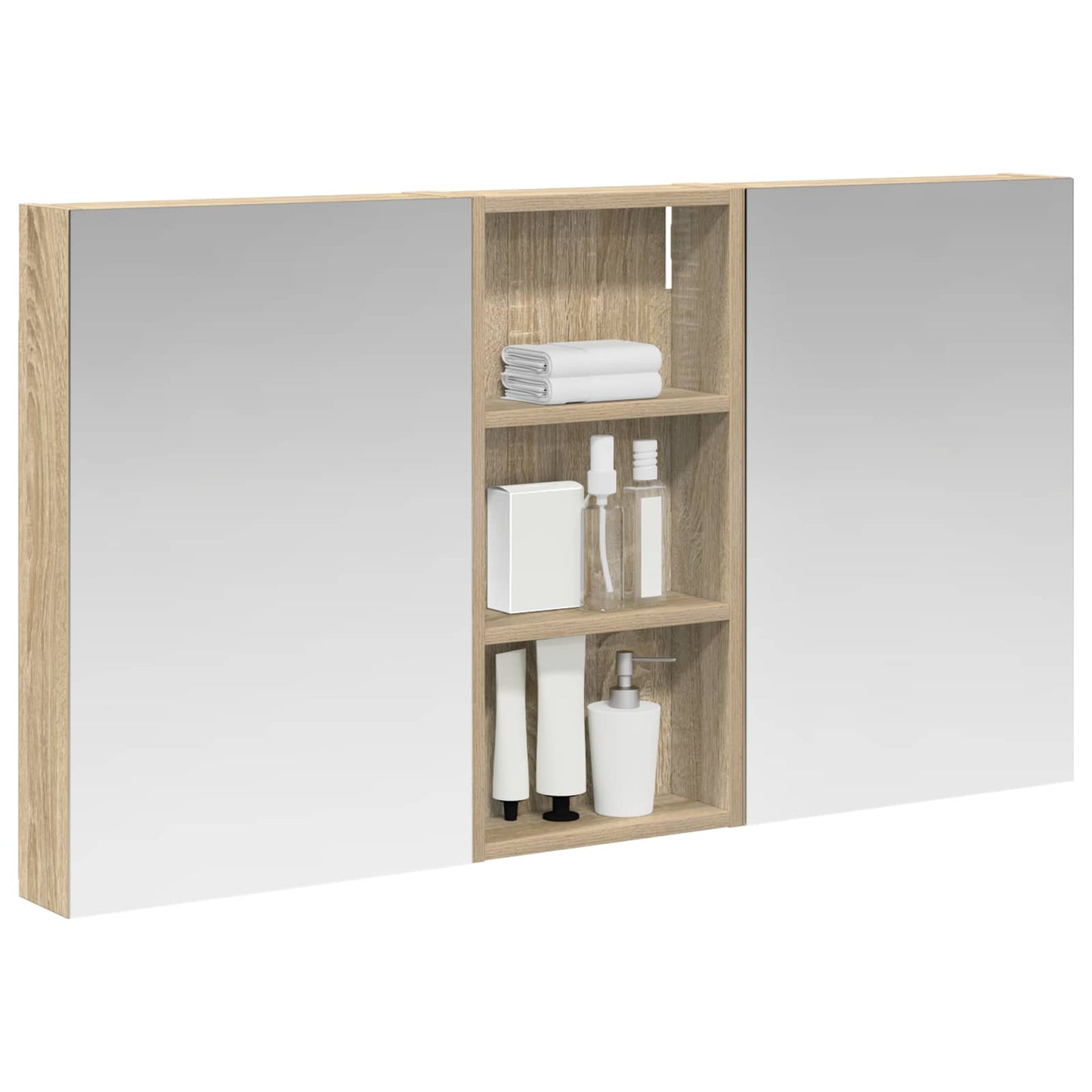 Set di Armadi da Bagno con porta 3 pcs 110 x 10,5 x 60,5 cm