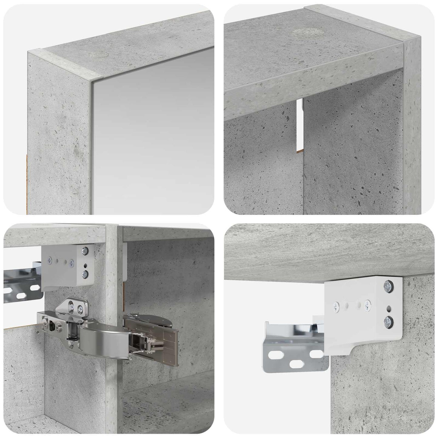 Set di Armadi da Bagno con porta 3 pcs 110 x 10,5 x 60,5 cm
