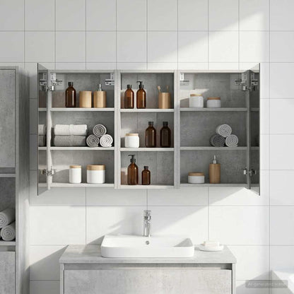Set di Armadi da Bagno con porta 3 pcs 110 x 10,5 x 60,5 cm