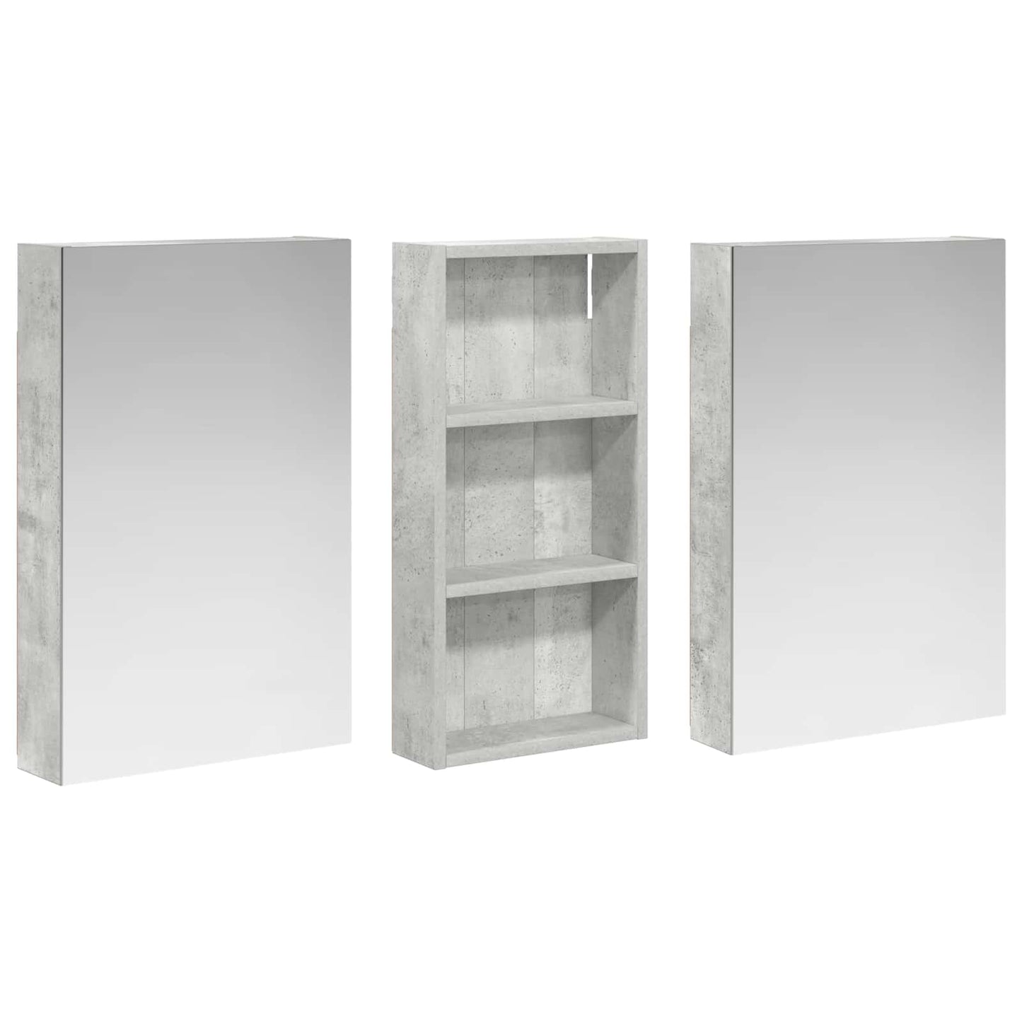 Set di Armadi da Bagno con porta 3 pcs 110 x 10,5 x 60,5 cm