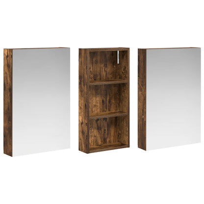 Set di Armadi da Bagno con porta 3 pcs 110 x 10,5 x 60,5 cm | homemem39