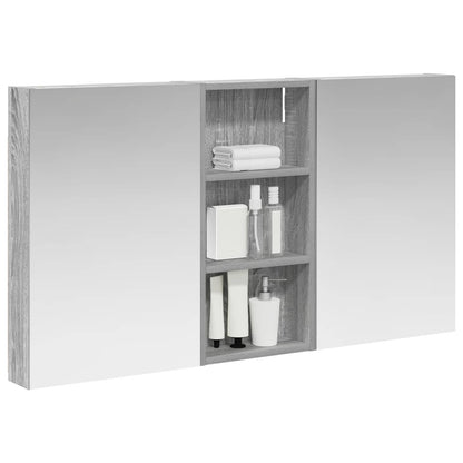 Set di Armadi da Bagno con porta 3 pcs 110 x 10,5 x 60,5 cm