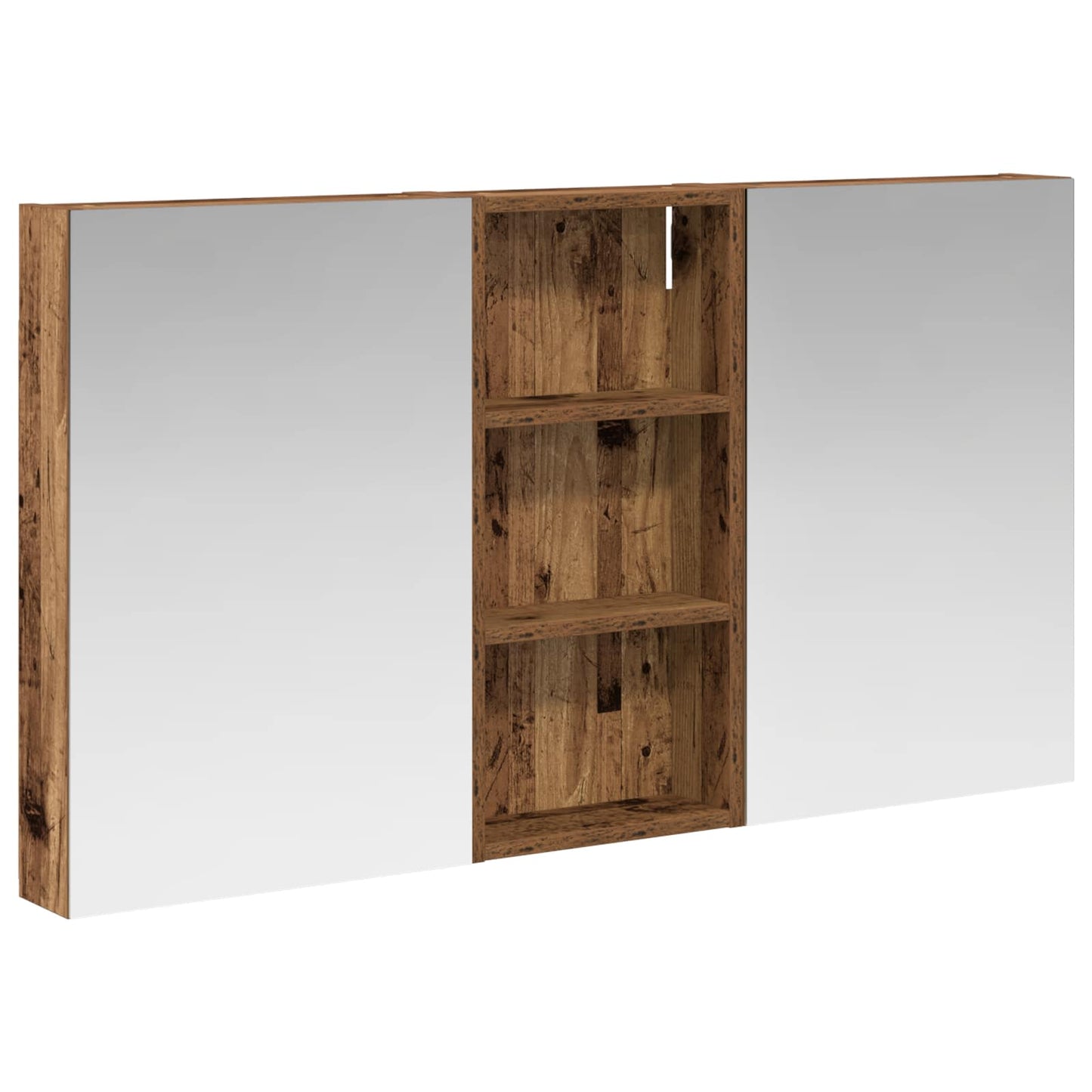 Set di Armadi da Bagno con porta 3 pcs 110 x 10,5 x 60,5 cm | homemem39