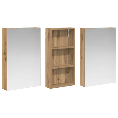 Set di Armadi da Bagno con porta 3 pcs 110 x 10,5 x 60,5 cm | homemem39