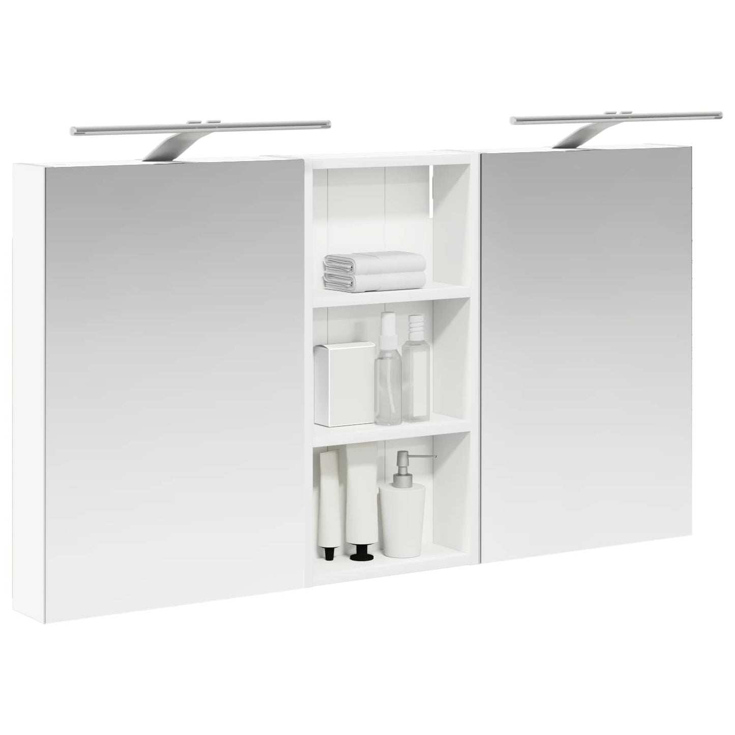Set di Armadi da Bagno con porta 3 pcs 110 x 10,5 x 60,5 cm