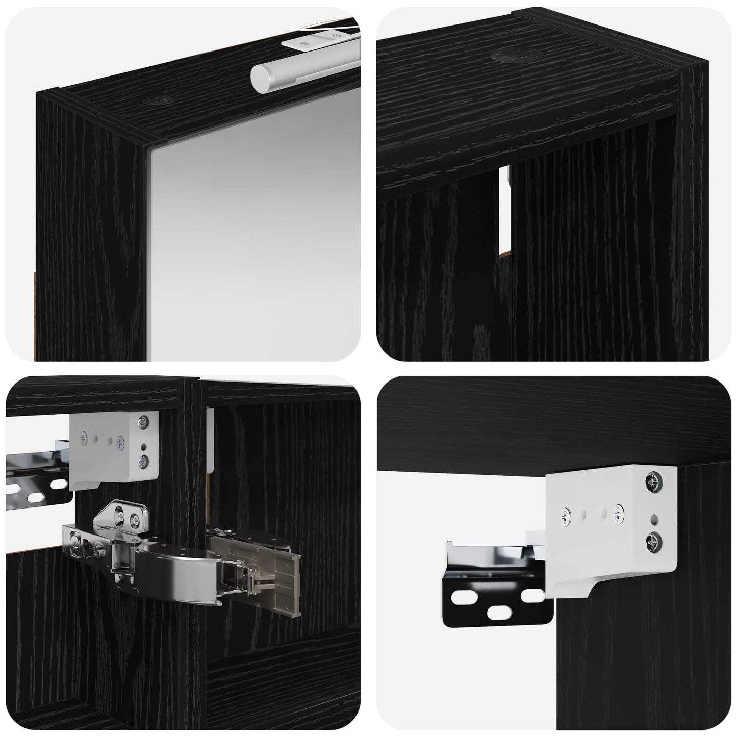 Set di Armadi da Bagno con porta 3 pcs 110 x 10,5 x 60,5 cm | homemem39