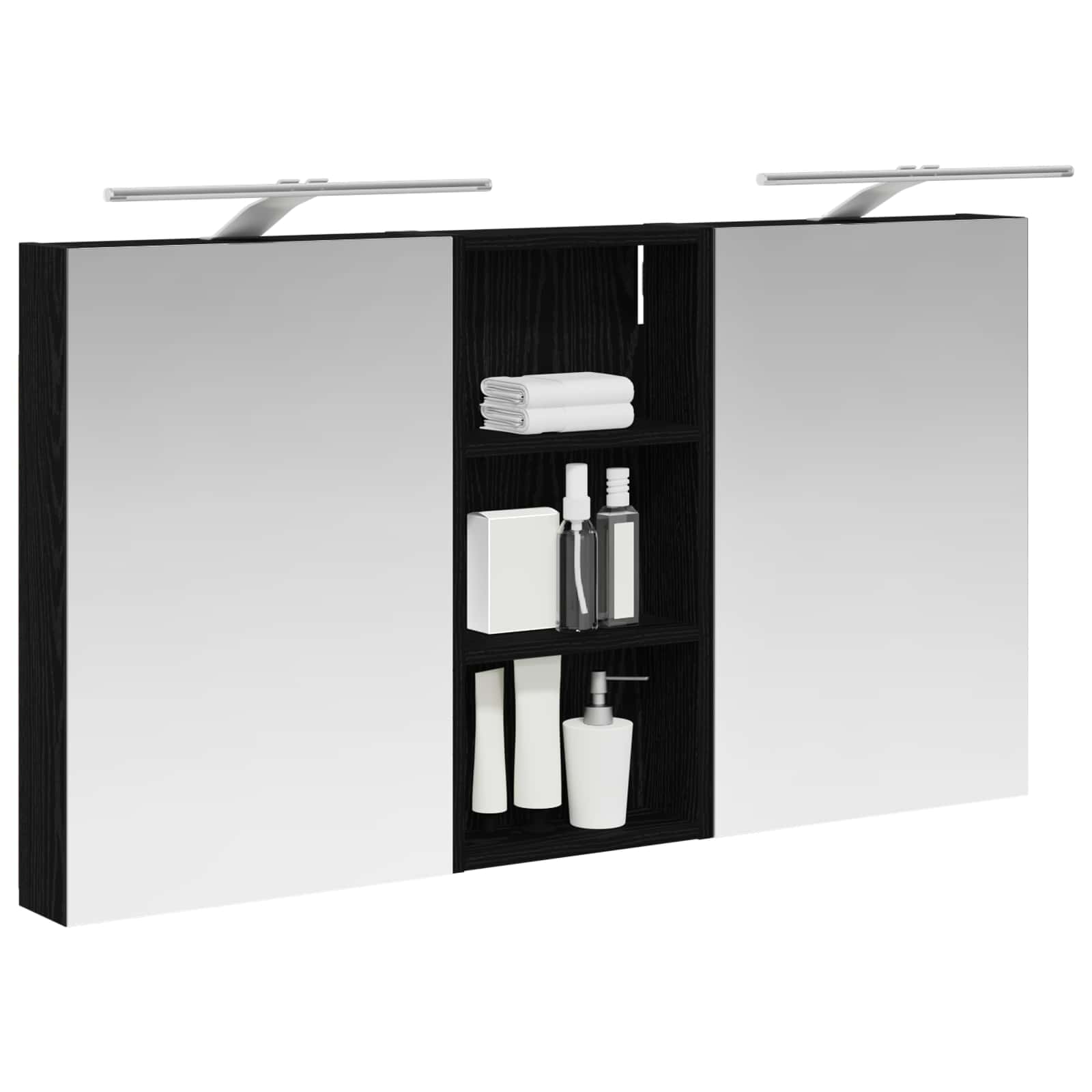 Set di Armadi da Bagno con porta 3 pcs 110 x 10,5 x 60,5 cm | homemem39