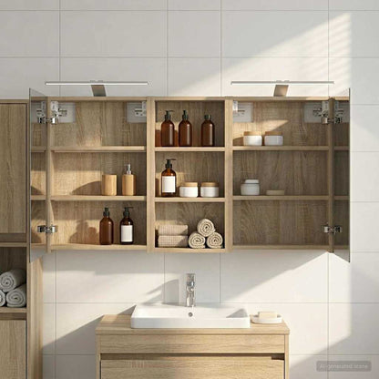 Set di Armadi da Bagno con porta 3 pcs 110 x 10,5 x 60,5 cm