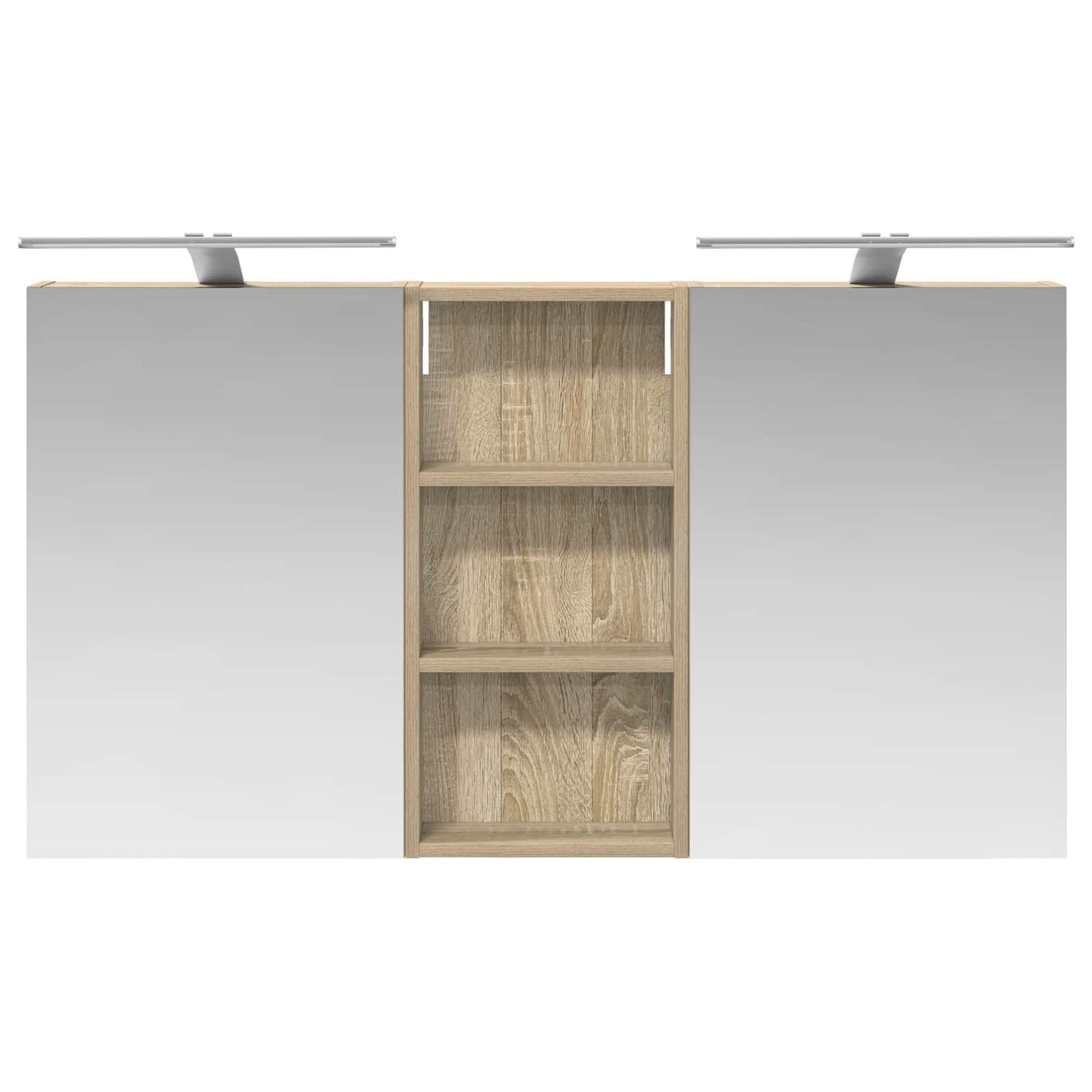 Set di Armadi da Bagno con porta 3 pcs 110 x 10,5 x 60,5 cm | homemem39