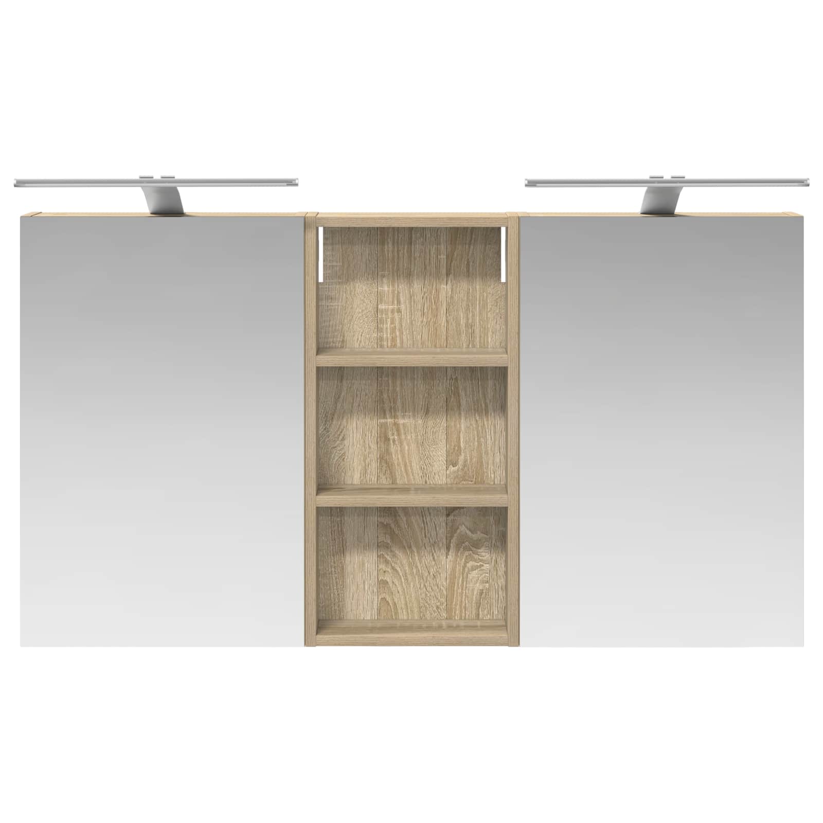 Set di Armadi da Bagno con porta 3 pcs 110 x 10,5 x 60,5 cm | homemem39