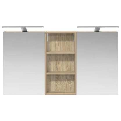 Set di Armadi da Bagno con porta 3 pcs 110 x 10,5 x 60,5 cm | homemem39