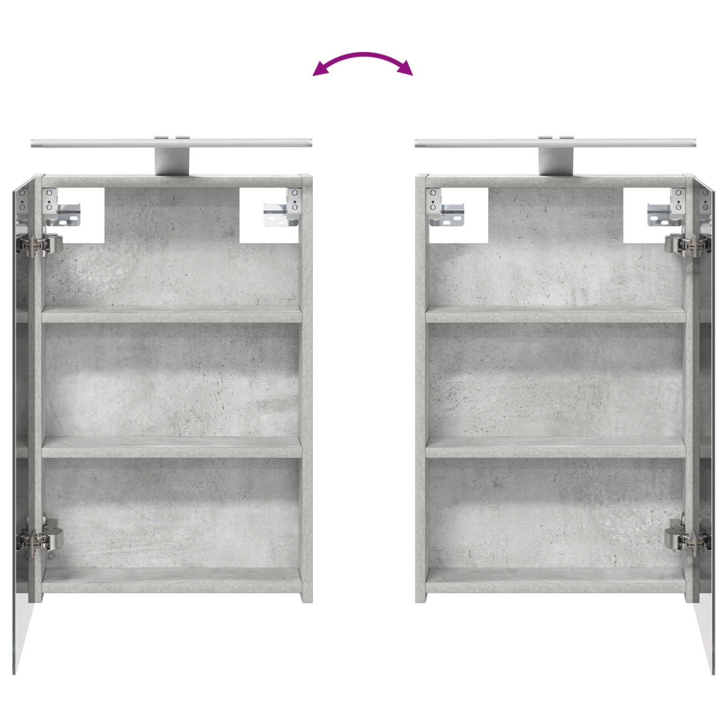 Set di Armadi da Bagno con porta 3 pcs 110 x 10,5 x 60,5 cm